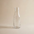 Hand-blown glass water carafe